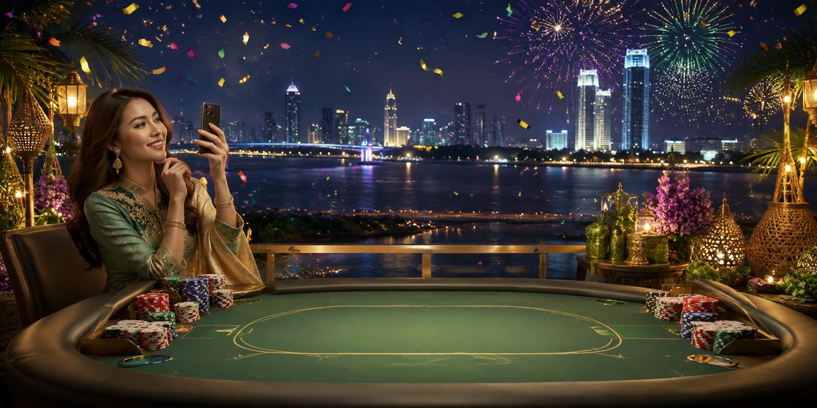Permainan Baccarat Hari Raya yang meriah di platform 80300