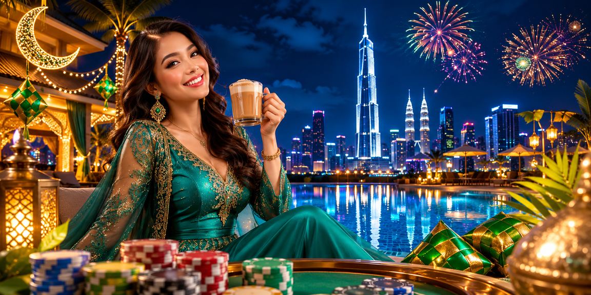 Suasana promosi Hari Raya di Kuala Lumpur dengan tawaran bonus istimewa dari 80300